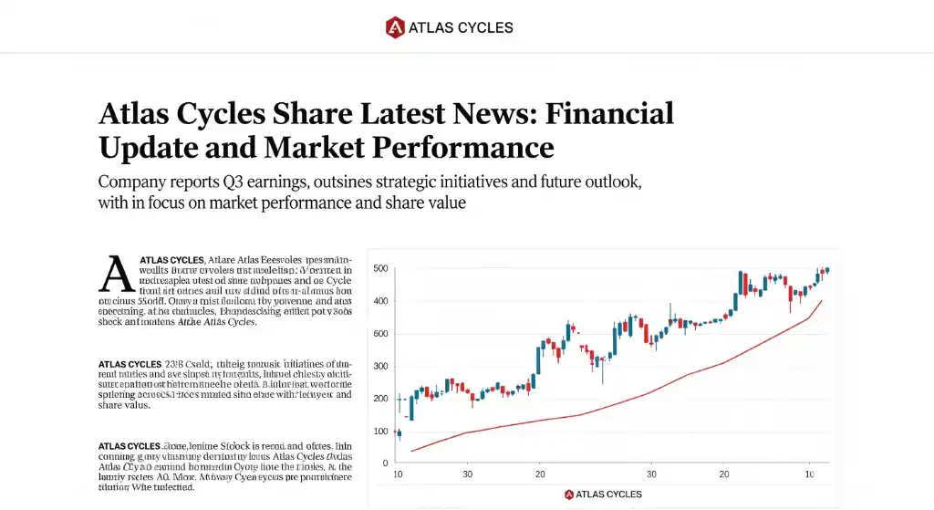Atlas Cycles Share Latest News: Financial Update and Market Performance