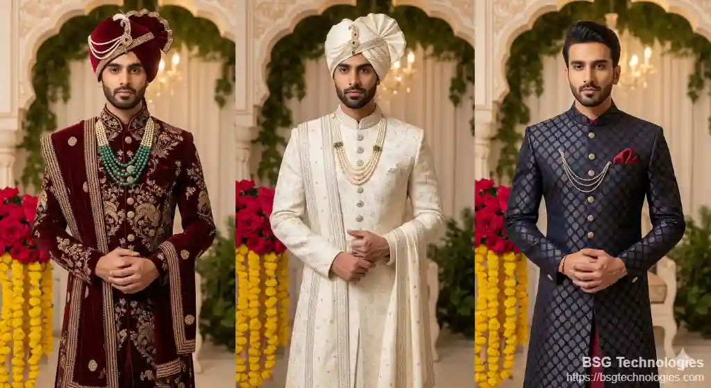 Royal Sherwani Styles for Grooms – Latest Indian Wedding Dress Inspirations
